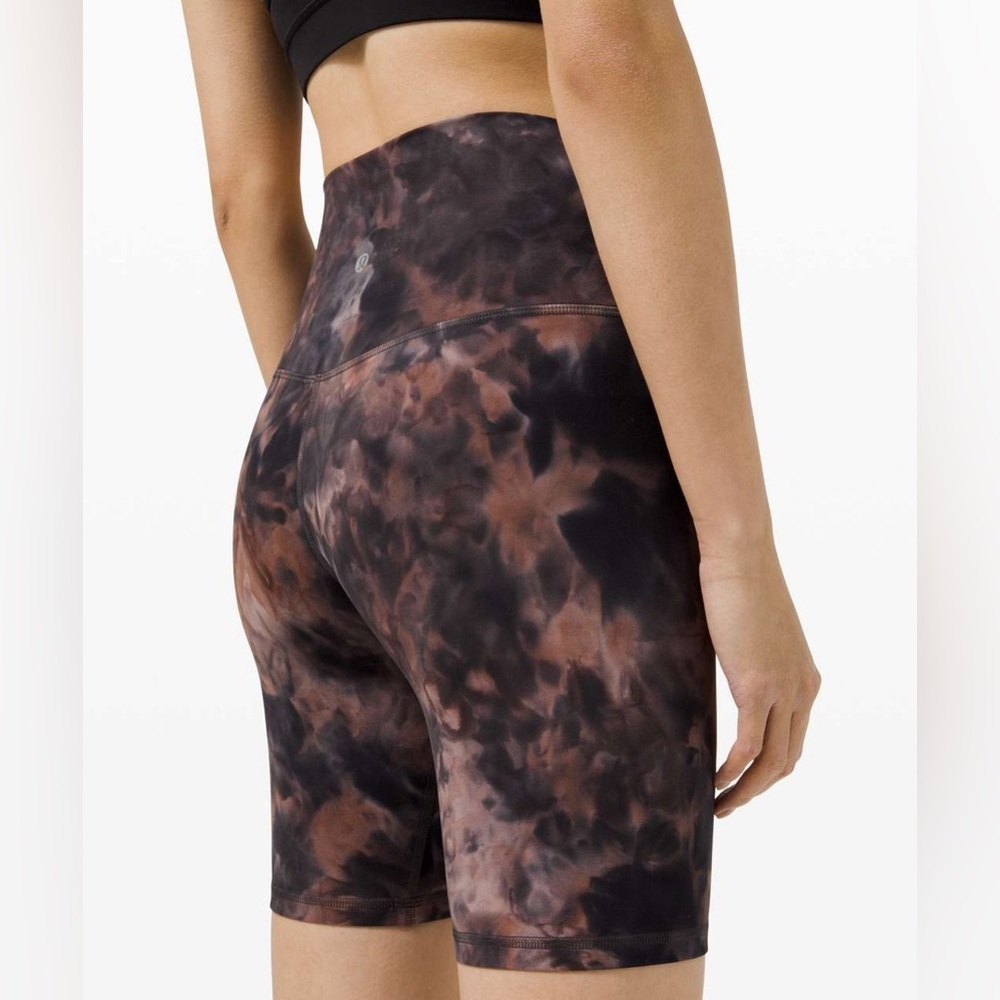 Lululemon Align Short 8" in Diamond Dye Graphite Grey Pink Pastel Size 0 - Picture 5 of 9